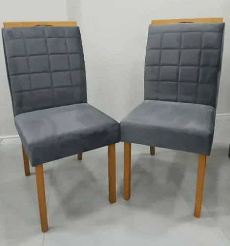 PROMOÇÃO - KIT CADEIRAS LAS VEGAS/SAFIRA MADEIRA MACIÇA - KM DECOR