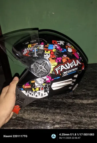 Capacete fw3 x-open favela