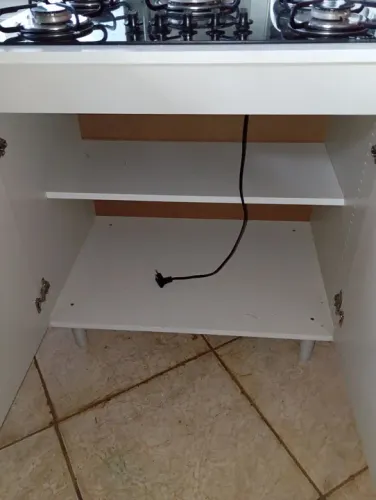 Balcão branco novo Fogão 5 Bocasusado -