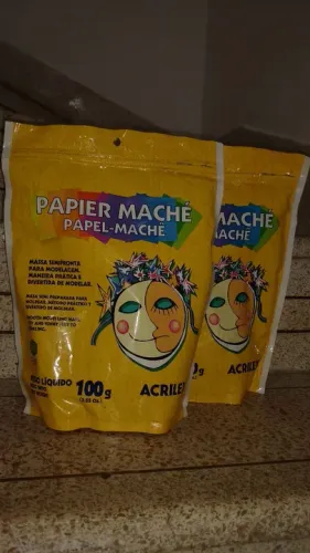Papel Machê - Massa para modelar - 100g Acrilex