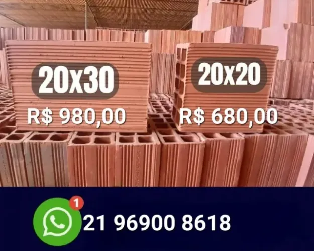 Tijolos e Blocos no Rio de Janeiro e região, RJ