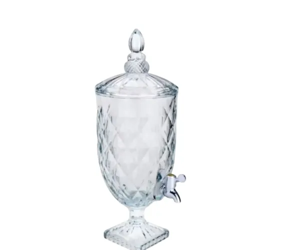 Bebedouro de Vidro com Torneira Elegante