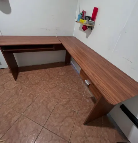 Promoção Mesa em L Marrom - 23/07