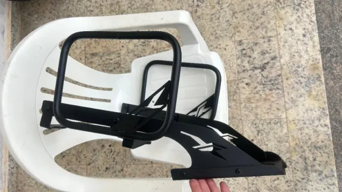 Suporte de baú + afastador de alforge CB 500x 2014 a 2025.