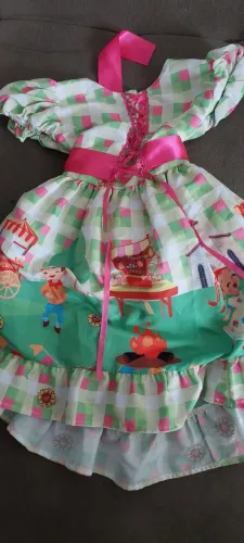 Vestido Festa Junina Infantil - Tamanho 5