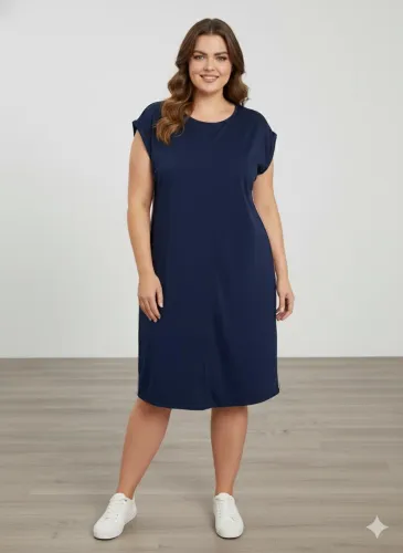 Vestido tubinho tam 50 ou G4 azul marinho importado