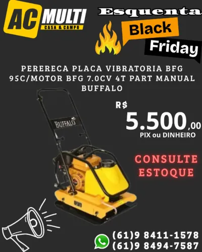 Perereca Placa vibratoria BFG 95c/motor bfg 7.0cv 4t part manual Buffalo