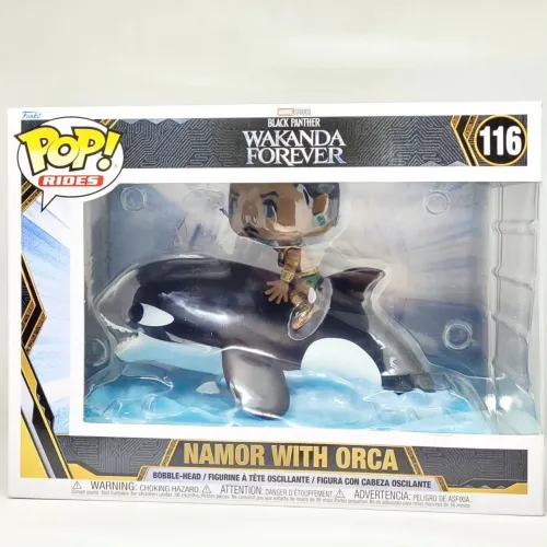 Funko Pop Rides Namor com Orca Wakanda Forever