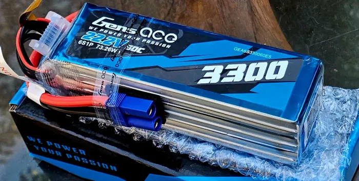 Bateria lipo 22.2v 3300 mah 60c gens ace