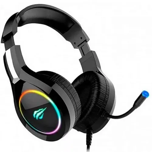 Headset Gamer com Microfone Conexão 2xP2 + USB Rgb 50mm Over-ear - Havit
