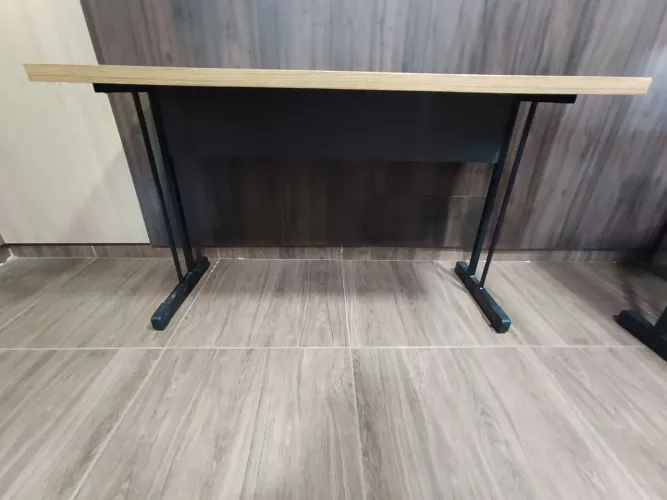 Mesa reta sem gaveta 120x60  Cor Japandi Cobra taxa de entrega 
