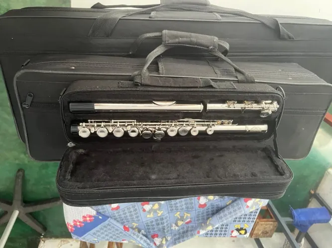 Sax soprano reto benson e flauta winer.