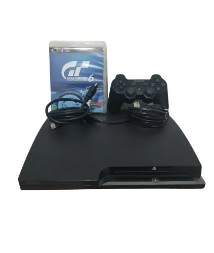 Ps3 Slim Perfeito Com Controle, Cabos e Jogos ( Leitor e HDMI Off )