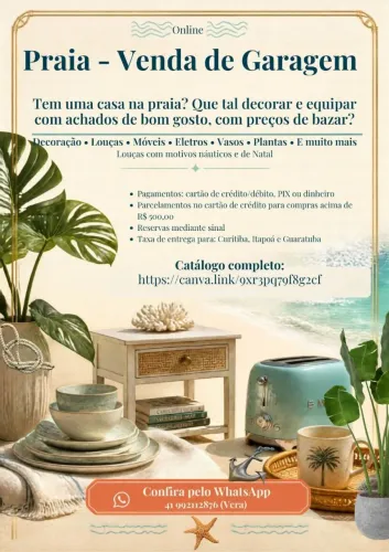 PRAIA - VENDA DE GARAGEM