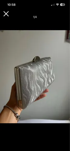 Bolsa / Clutch festa prata