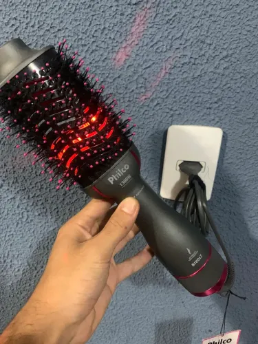 Escova Alisadora Philco 1300w Semi-Nova C\ Led Infravermelho 