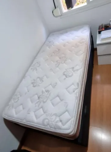 Cama Box Solteiro com Baú + Colchão Herval Coimbra Maxspring | Estado de Nova
