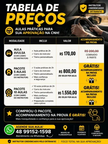 Instrutor credenciado CNH DO BRASIL.