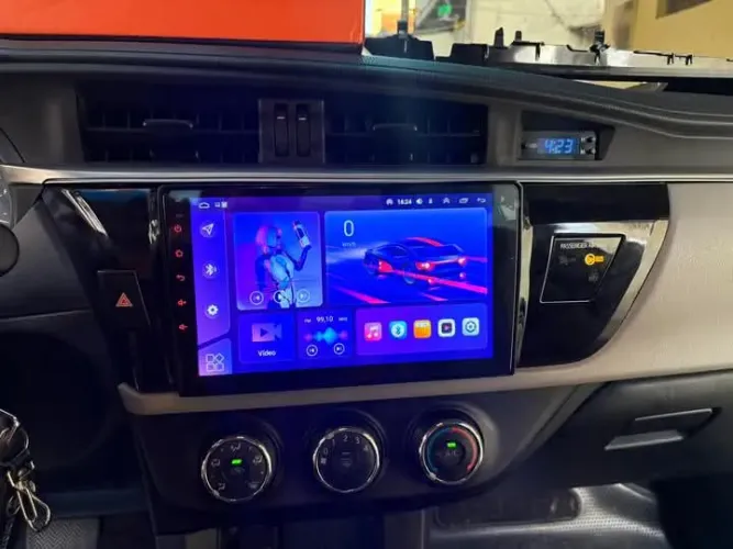 Multimídia Corolla 9P Android 4ram 32g carplay Netflix wifi Waze YouTube bluetooth 