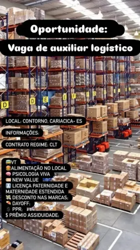 Auxiliar de Logística - Centro de Distribuição Espirito Santo