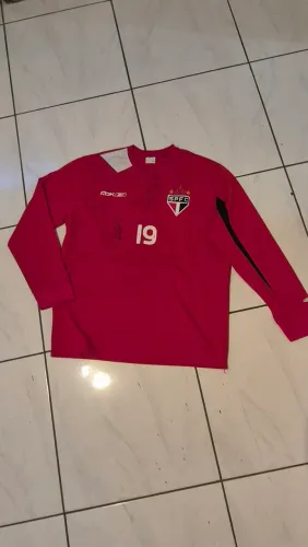 Camisa moleton são Paulo futebol clube antiga de goleiro