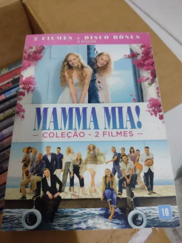 Box Dvd Triplo Mamma Mia! Dois filmes + Disco Bônus