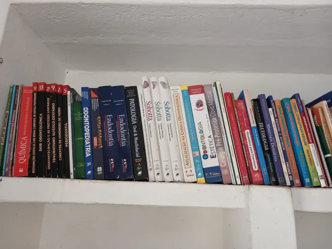 Livros de odontologia sobotta gramática e etc todos da foto juntos