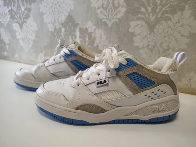Tênis Fila Corda Original Branco/Cinza/Azul - Unissex - Tam. 36