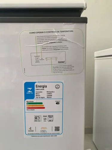 Freezer da cônsul 2 meses de uso novo