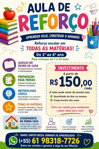 Aulas de Reforço 