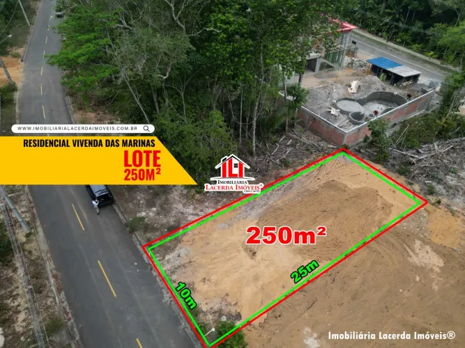 Vivenda das Marinas, Lote com 250m² na 3ª Etapa limpo e terraplanado