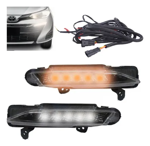 Kit Par Led Drl Daylight Yaris Luz Diurna E Seta 2018 A 2021