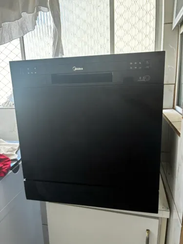 Lava-louças Midea 8 Serviços Preta | Excelente Estado | Nota Fiscal e Manual