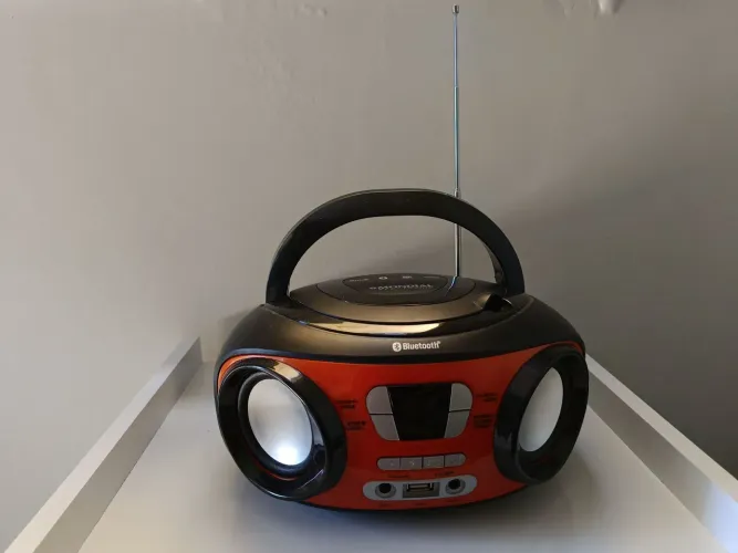 Rádio Bx-18 Boombox Cd Bluetooth 