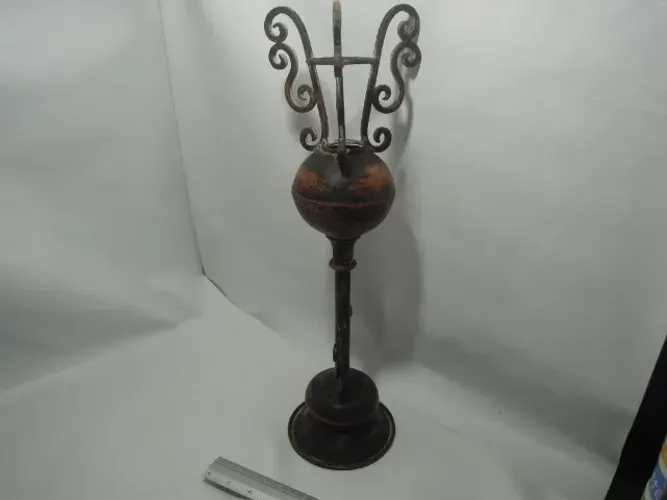 Castiçal Piso Decorativo em Ferro Estilo Clássico Vintage 47cm