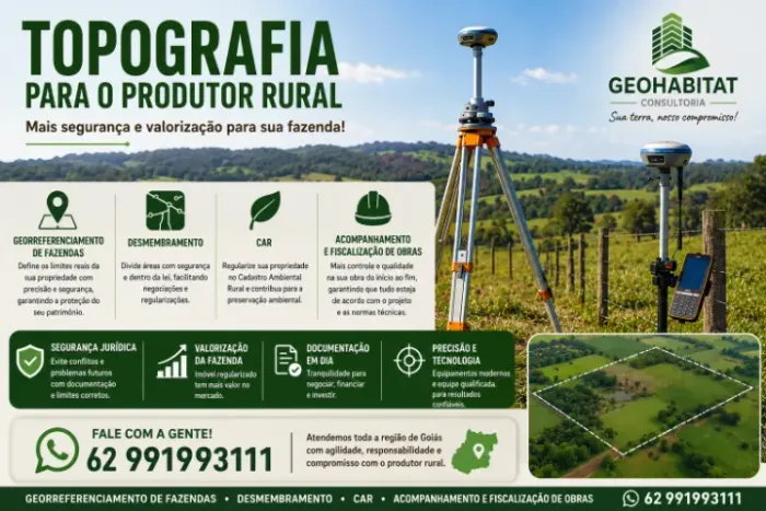 Georreferenciamento e Desmembramento Rural | Serviços de Topografia e Agrimensura