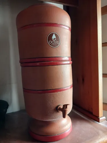 Filtro de barro com 3 velas