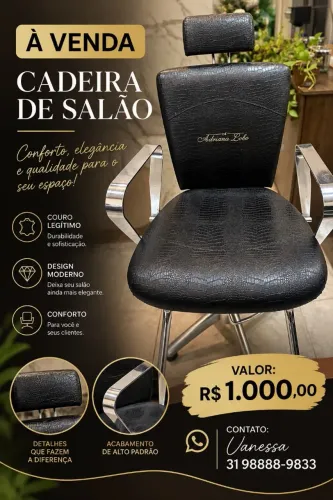 Cadeira para salão