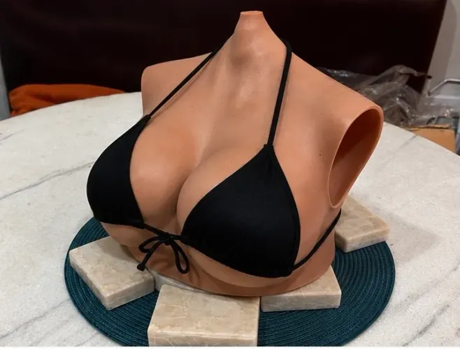 Prótese de Silicone Premium - Torso Feminino Realista | Alta Qualidade