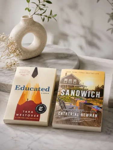 Livros em inglês (originais) - Educated e Sandwich