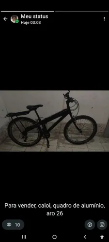 Bicicleta aro 26, quadro de Alumínio 