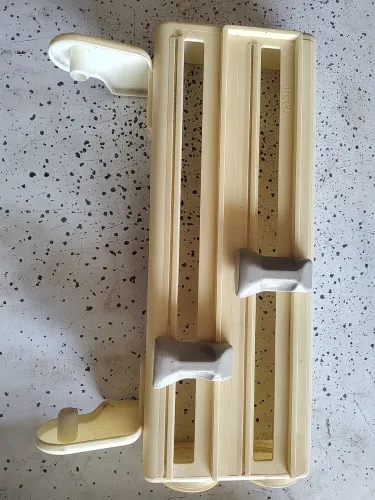 Porta rolo duplo para papel toalha e alumínio