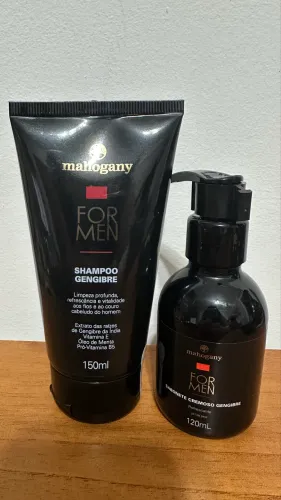 Shampoo Gengibre Mahogany Para Homem Kit