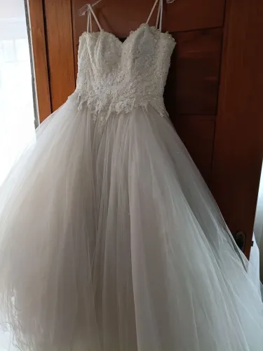 Vestido festa, branco, debutante