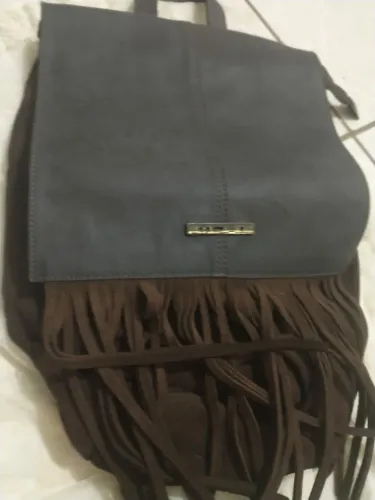 Mochila Cantão couro e camurça 