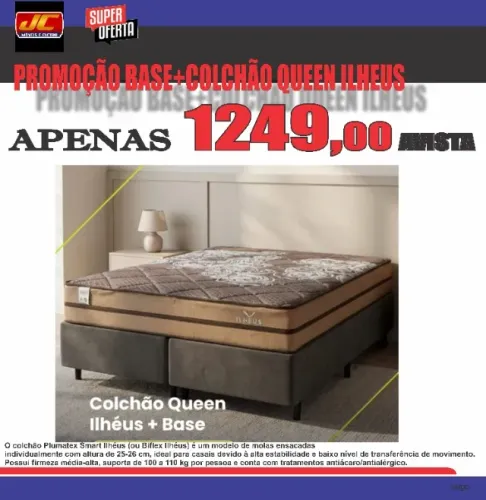 BASE E COLCHÃO QUEEM ILHEUS 1,58M