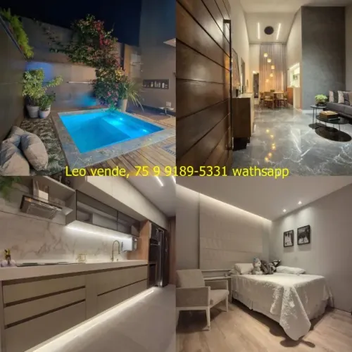 Leo vende, bairro Sim , 4 suítes, banheira, goumert, piscina, veja fotos