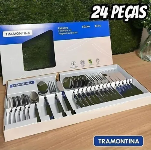 JOGO DE TALHERES TRAMONTINA BÚZIOS - 24 PEÇAS