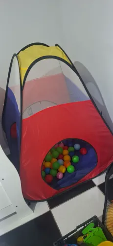Toca / Barraca Infantil Piscina de Bolinhas (Com Bolinhas)