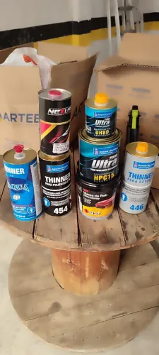 Kit Verniz Primer Seladora Thinners e mais